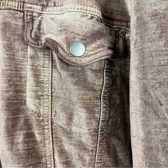 Free People Velvet Trucker Jacket Large - Picture 6 of 8